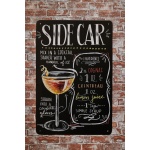 Side car – Metalen borden