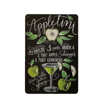 Appletini Metalen borden