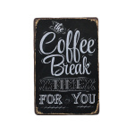 Coffee break – Metalen borden