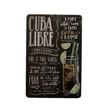 Cuba libre Metalen borden