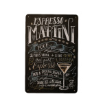 Espresso martini - metalen borden