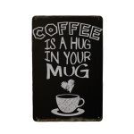 Coffee hug – Metalen borden