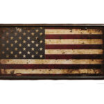 USA vlag 15 x 30 cm – Metalen borden