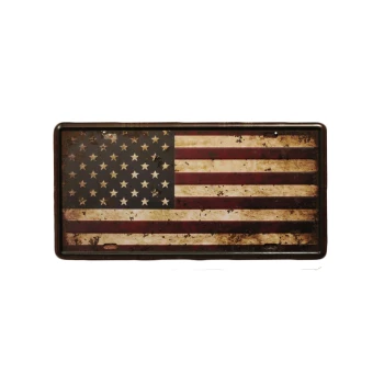 USA vlag 15 x 30 cm Metalen borden