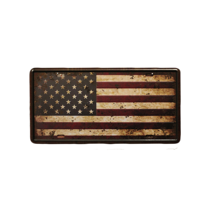 USA vlag 15 x 30 cm Metalen borden