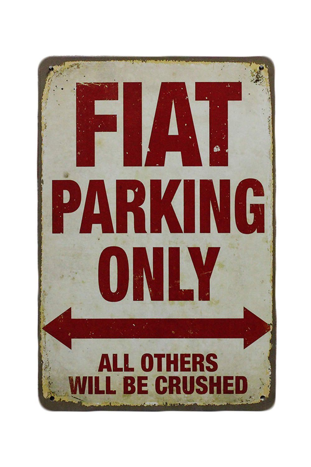 Fiat Parking only – Metalen Borden