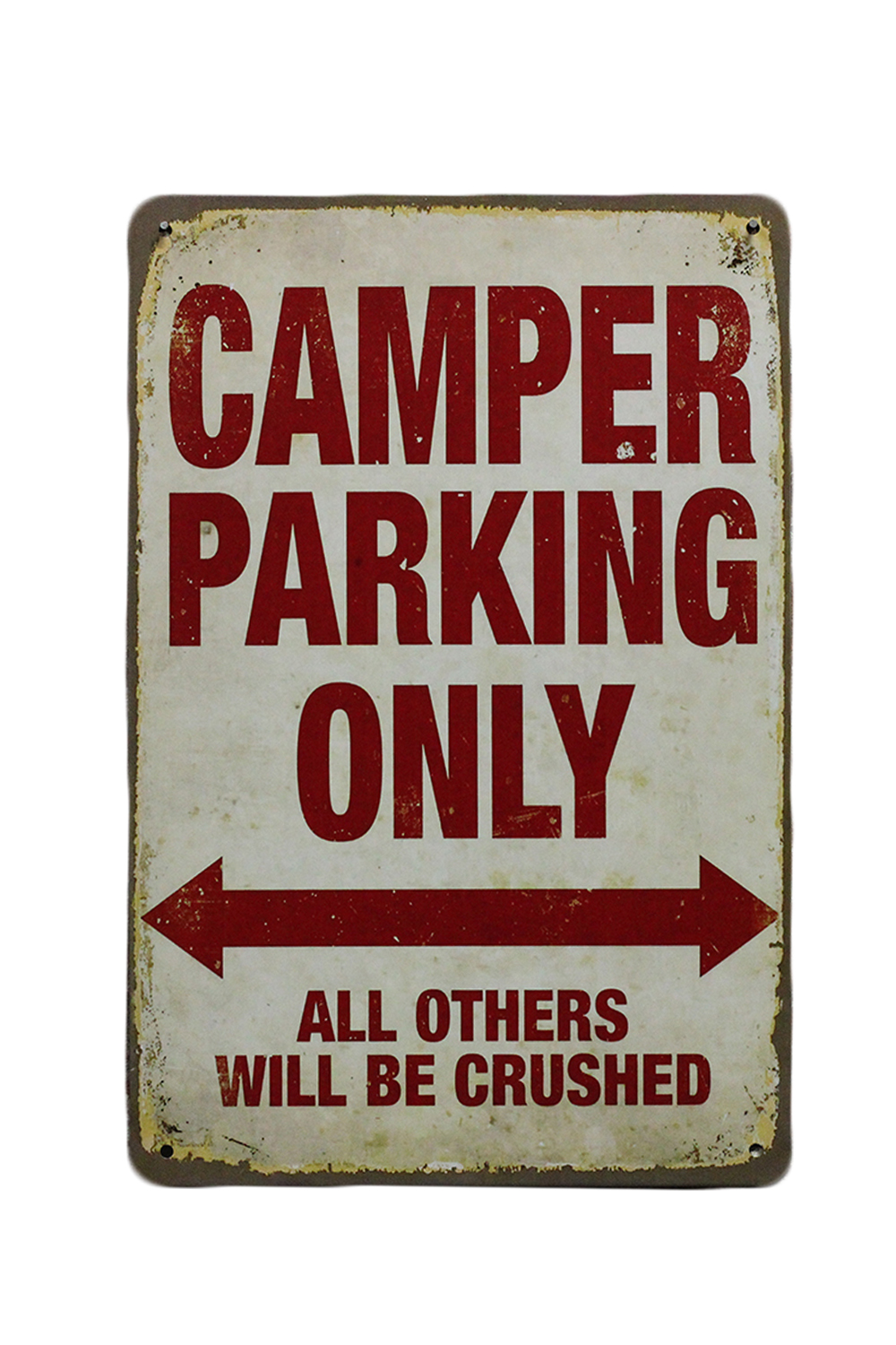 Camper Parking Only – Metalen Borden