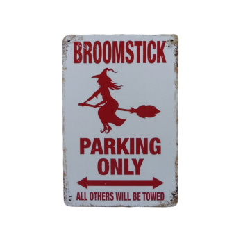 Broomstick Parking only - Metalen borden