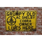 Grumpy Old cobra – metalen borden