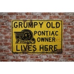 Grumpy Old pontiac – metalen borden
