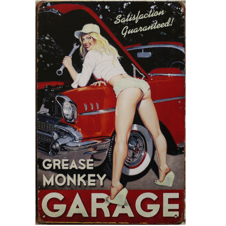 Garage Grease monkey Metalen borden