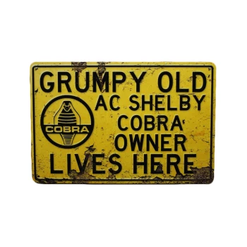 Grumpy Old cobra Metalen borden