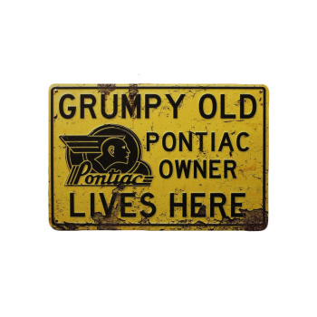 Grumpy Old pontiac Metalen borden