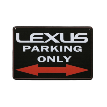 Metalen Lexus bordje