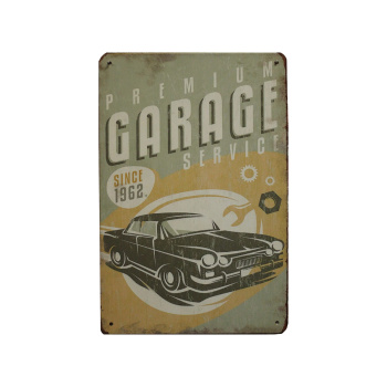 Premium Garage Service metalen bord