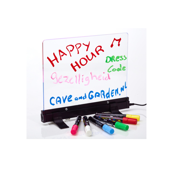18350 LED schrijfbord goed LED Schrijfbord 30 x 23cm