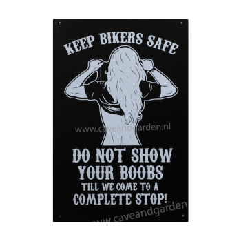 Keep bikers safe - Metalen borden