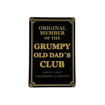 Grumpy Old Dad Club Metalen borden