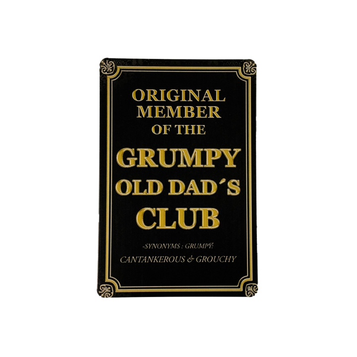 Grumpy Old Dad Club Metalen borden