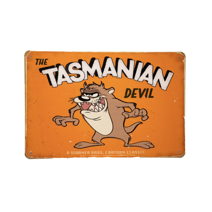 Tasmanian Devil Metalen borden