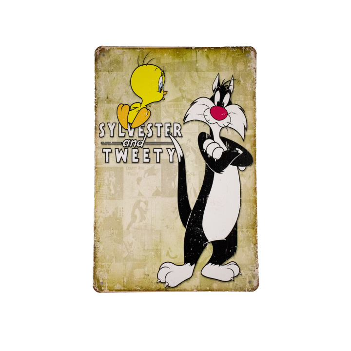 Sylvester and Tweety Metalen borden