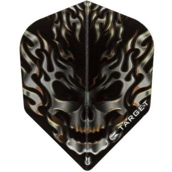 Target Vision Black Flaming Skull Flight