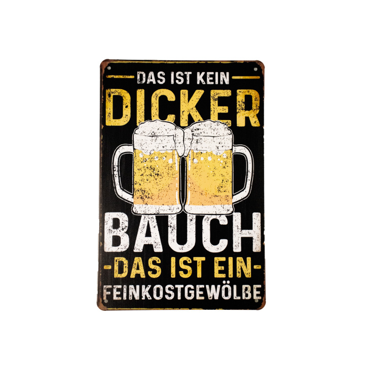 30416 Das ist kein dicker wit Das Ist Kein Dicker Metalen bord