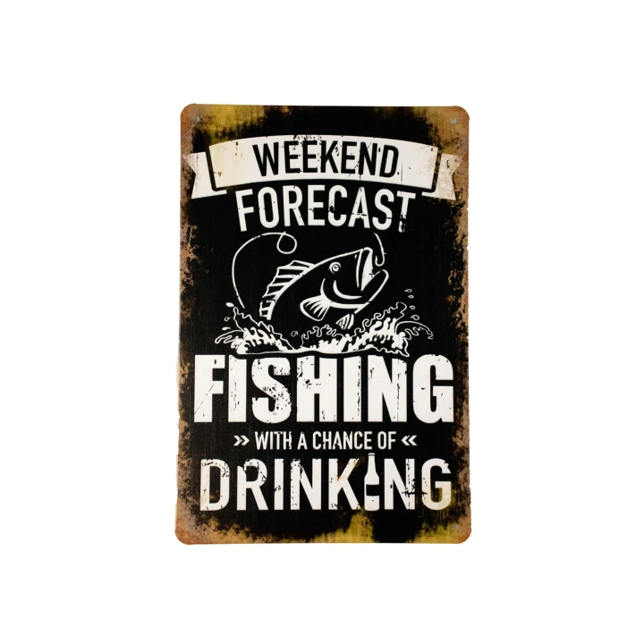 30920 Weekend forecast wit Weekend Forecast Metalen borden