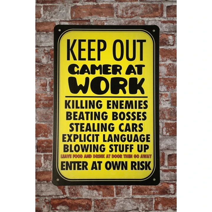 31007 Keep out gamer at work