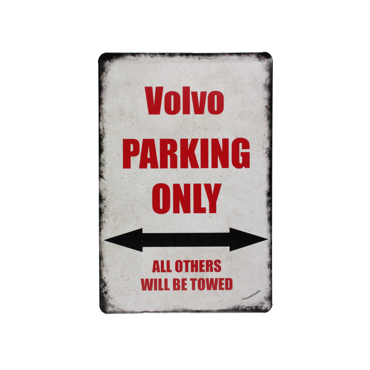 Volvo Parking Only 2 Metalen borden