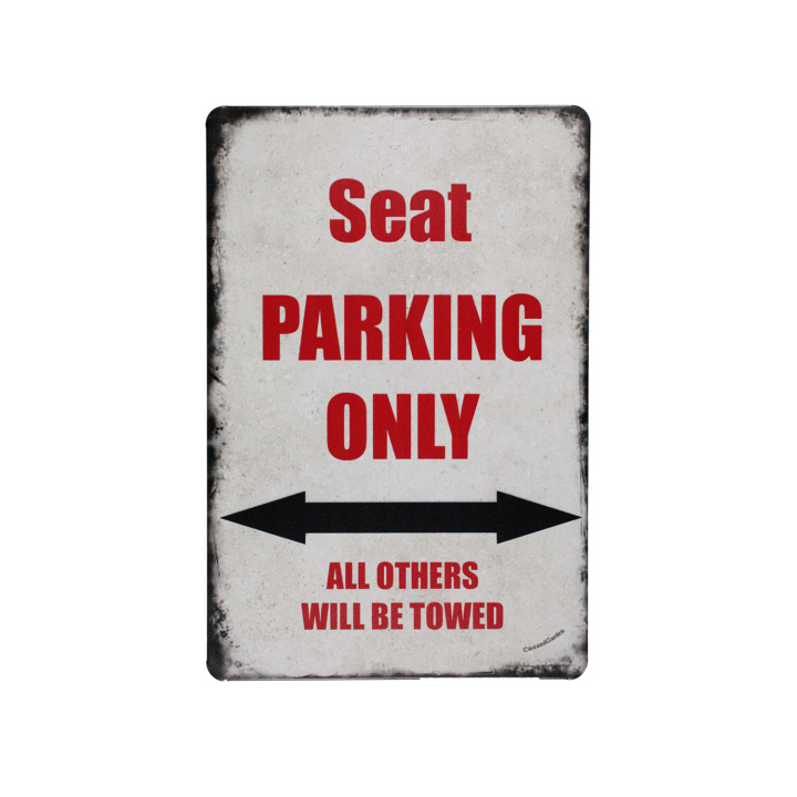 Seat Parking Only Metalen borden