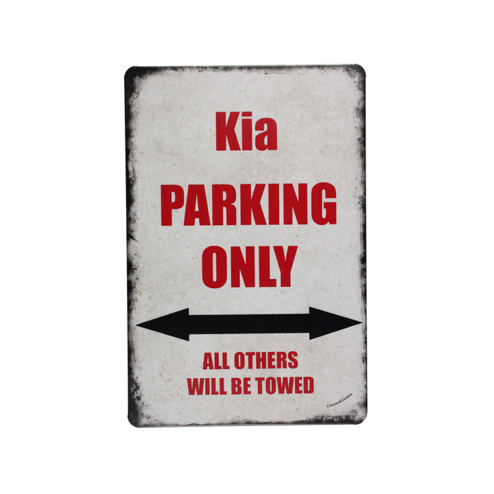 Kia Parking Only Metalen borden