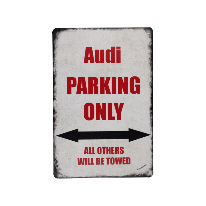 Audi Parking Only Metalen borden