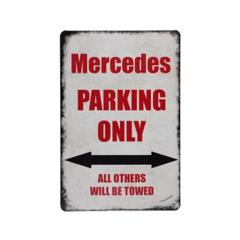 Mercedes Parking Only Metalen borden