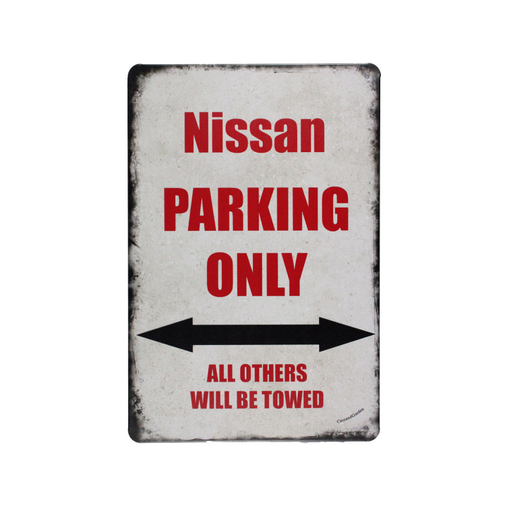 Nissan Parking Only Metalen borden