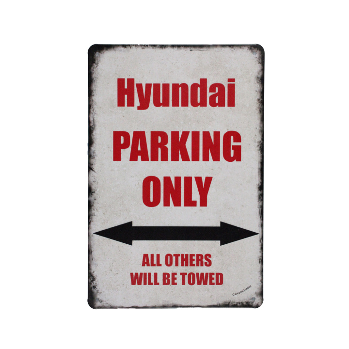 Hyundai Parking Only Metalen borden