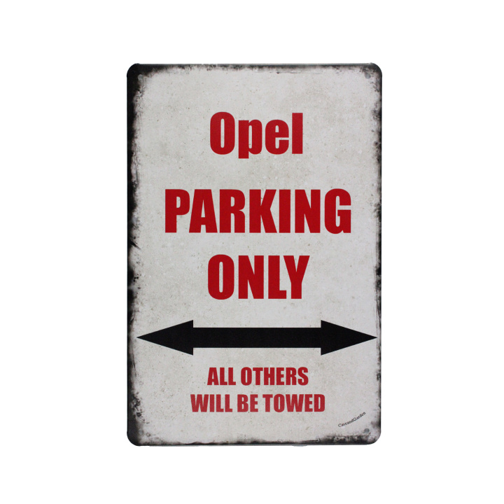 Opel Parking Only Metalen borden