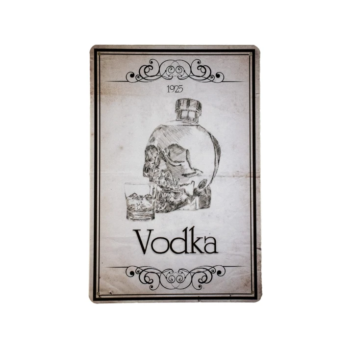 31313 vodka 1925 wit Vodka 1925 Metalen borden