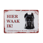 Hier Waak ik Cane Corso - Metalen borden Cave and Garden producten carrousel slider