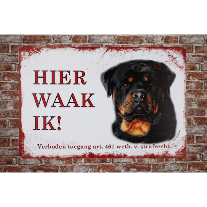 Rottweiler decoratie