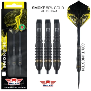 Bull's Steeltip Smoke 80% Goud steeltip