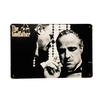 The godfather 2 Metalen borden