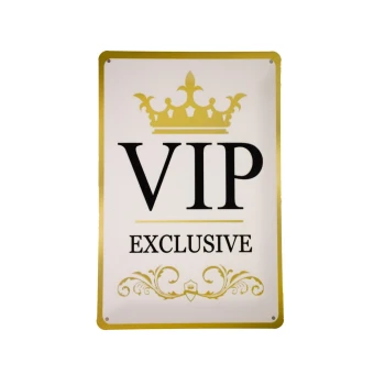 Vip wit Metalen borden