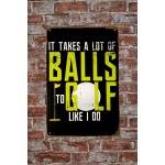 Golf Balls – Metalen borden