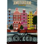 Amsterdam metalen borden