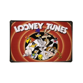 Looney tunes metalen borden