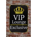 Vip Lounge 2 - Metalen borden