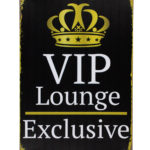 Vip Lounge 2 - Metalen borden