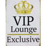 Vip Lounge 2 Wit - Metalen borden