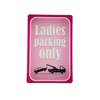 Ladies parking metalen borden